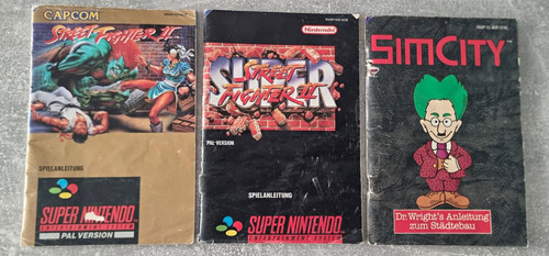 Nintendo snes spielanleitungen - snes,