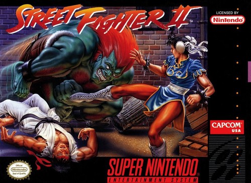 Nintendo snes street fighter - -,