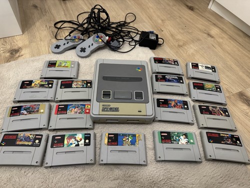 Super nintendo snes grau - super,
